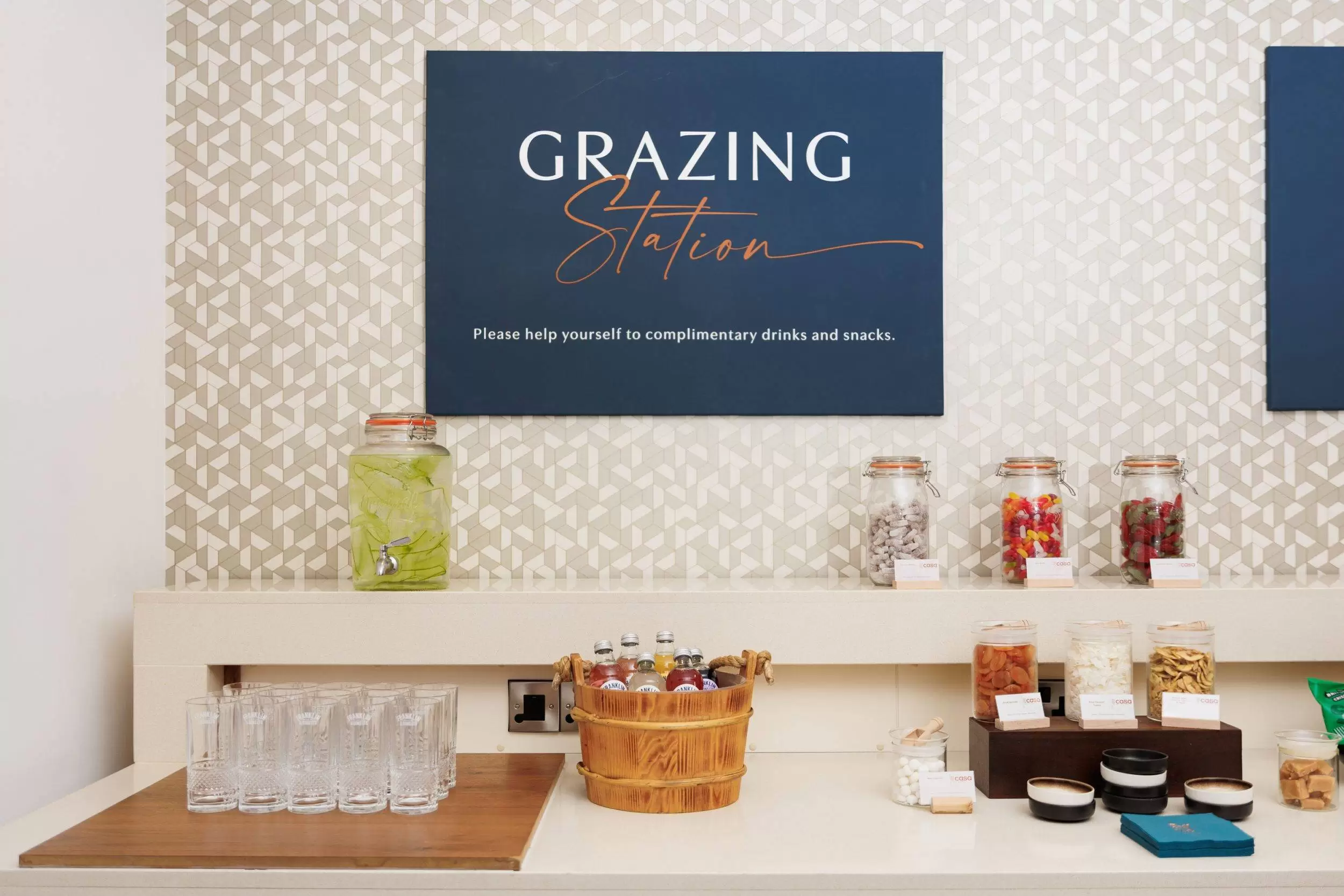 Training day grazing station, luxury large meeting room facilities